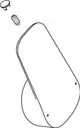 IS-Griff-Set-Ceraflex-D40-Logo-ISI-Chrom-B961379AA gallery number 1